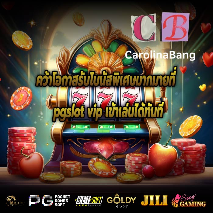 คว้าโอกาสรับโบนัสพิเศษมากมายที่ pgslot vip เข้าเล่นได้ทันที